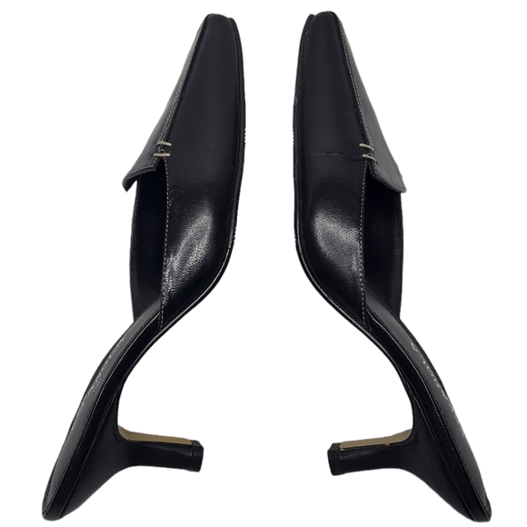 Española Amalia Black Mule Heels - Picture 4 of 7